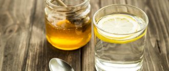 Honey water at night and before bed as an effective remedy