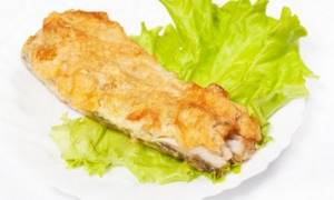 Fried pollock. Calories per 100 grams, proteins, fats, carbohydrates 