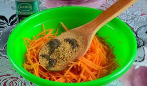 Морковь по-корейски. Калорийность на 100 грамм, белки, жиры, углеводы, польза и вред