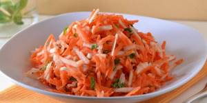 Carrot-apple salad for diabetes