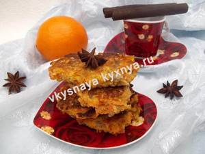 Carrot pancakes, recipe with photos step by step