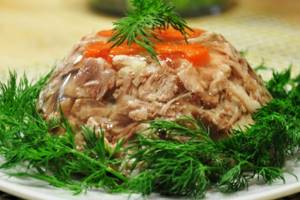 Is it possible to eat jellied meat while on a weight loss diet?