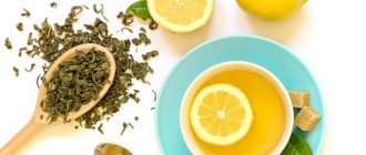 You can drink green tea with lemon