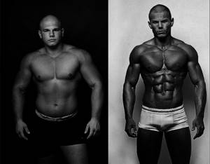 Мужская сушка тела - результаты: фото до и после
