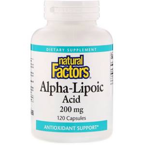 Natural Factors, Alpha Lipoic Acid, 200 mg, 120 Capsules