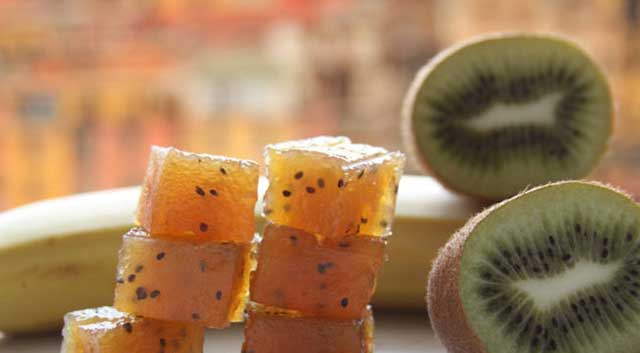 Natural low-calorie marmalade on agar