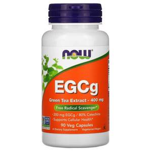 Now Foods, EGCg, Green Tea Extract, 400 mg, 90 Vegetarian Capsules