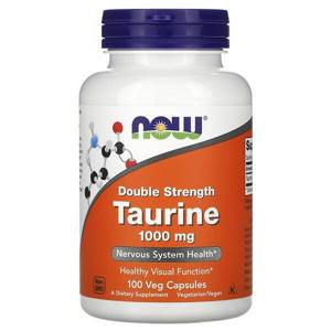Now Foods, Taurine, Double Strength, 1000 mg, 100 Vegetarian Capsules