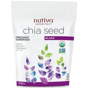 Nutiva, Organic Chia Seeds, Black, 12 oz (340 g)