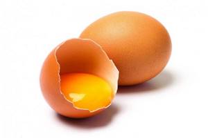 Separated chicken egg yolk