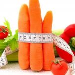 Vegetables and centimeter