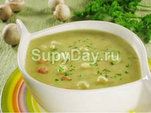 Vegetable creamy zucchini soup