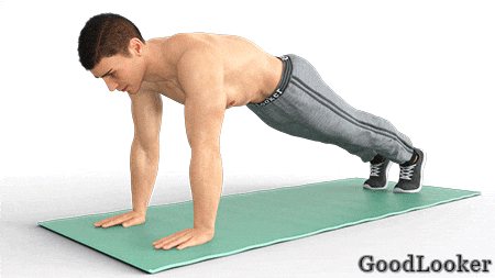 Diagonal plank hip pull-ups