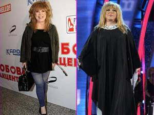 Lost weight Alla Pugacheva before and after photos