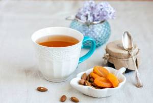 Healthy drinks with dried apricots