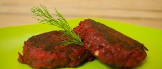 Lenten beet cutlets: step-by-step recipe with photos. Culinary blog Vicki Leping 
