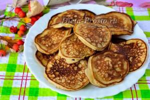 PP pancakes without flour. Banana pancakes without flour 