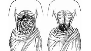 The principle of operation of a slimming corset