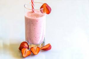 protein with strawberries