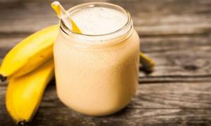 Protein shake with banana