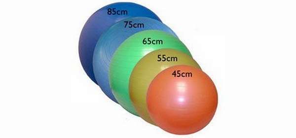 fitball sizes
