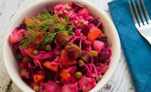 рецепт овощного салата заправленного растительным маслом на зиму