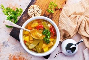Recipe for PP soups. Making vegetable soup for weight loss 