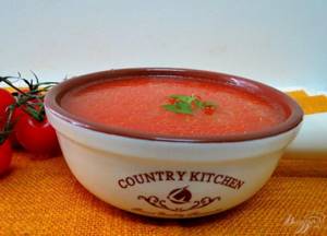 Recipe for tomato soup “Hot Tomato”