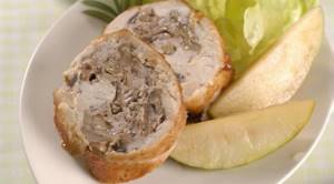Turkey roll with apples