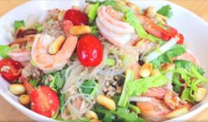 Shrimp noodle salad