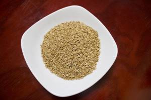 white flax seeds