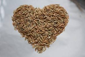 heart made of grains