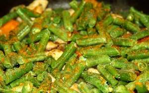 How many calories are in boiled green beans?