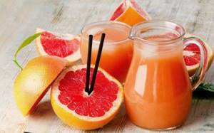 Smoothie with grapefruit for weight loss