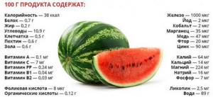 composition of watermelon