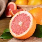 Ripe pink grapefruit for smoothie