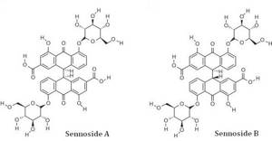Структурная формула Sennosides A