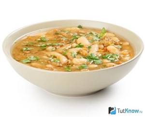 Bean soup for liquid diet