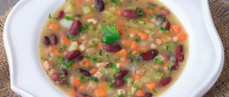 Canned bean soup