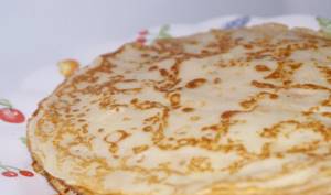 These pancakes are perfect for filling them with meat with or without vegetables.