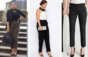 triangle body type - trousers