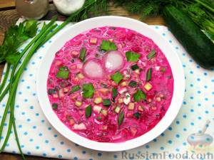 Top 10 recipes (110 kcal) kefir with beets for weight loss, delicious dietary low-calorie dishes with BJU