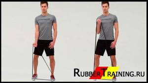 Full body workout for men with resistance bands