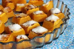 Pumpkin baked in the oven. Calorie content, nutritional value, glycemic index, benefits, harm. Recipes with and without meat, sugar, honey 