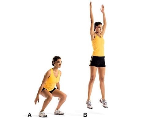 frog jumping exercise