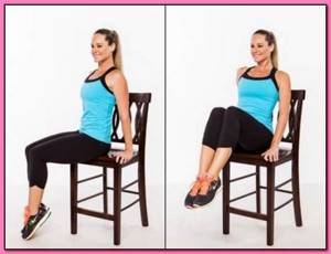 Упражнение со стулом