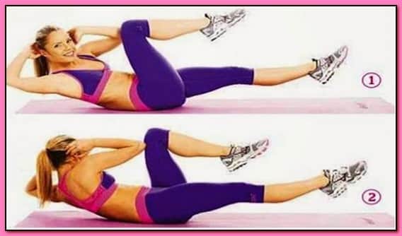 Exercise bike for abs