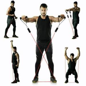Упражнения для мужчин с резиновой лентой на все группы мышц