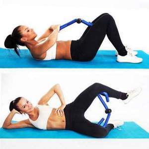Exercises with an expander for women for the abs, triceps, buttocks, back, arms, figure eight, skier at home