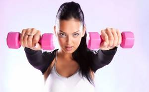 Exercises with dumbbells at home